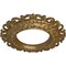 Ekena Millwork Orrington Ceiling Medallion (Fits Canopies up to 6 5/8"), 13 1/4"OD x 6 5/8"ID x 1 1/8"P, Pale Gold CM13ORPAS - alternate 2